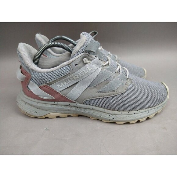 Merrell Dash Bungee Low Top Sneakers - Women's 8 Gray Pink - Picture 2 of 12